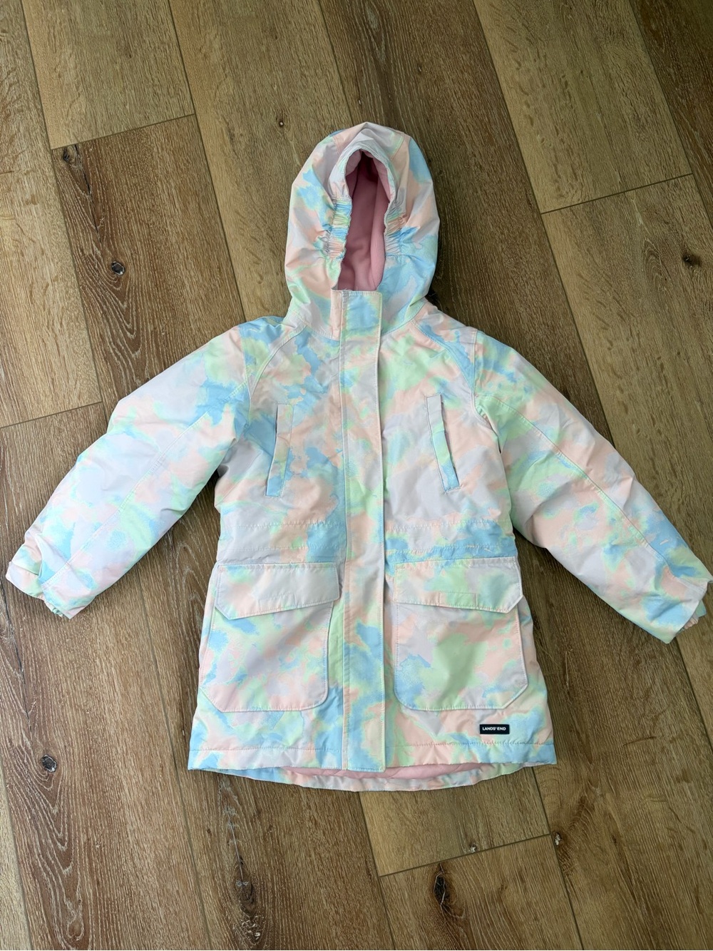 Lands End grow along coat
